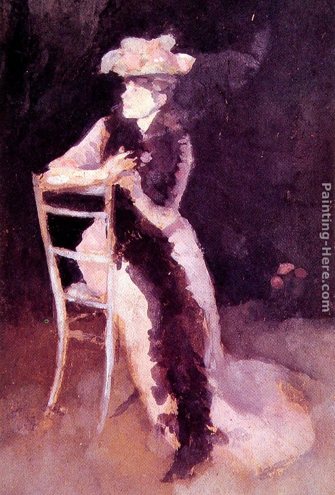Rose and Silver Portrait of Mrs Whibley painting - James Abbott McNeill Whistler Rose and Silver Portrait of Mrs Whibley art painting